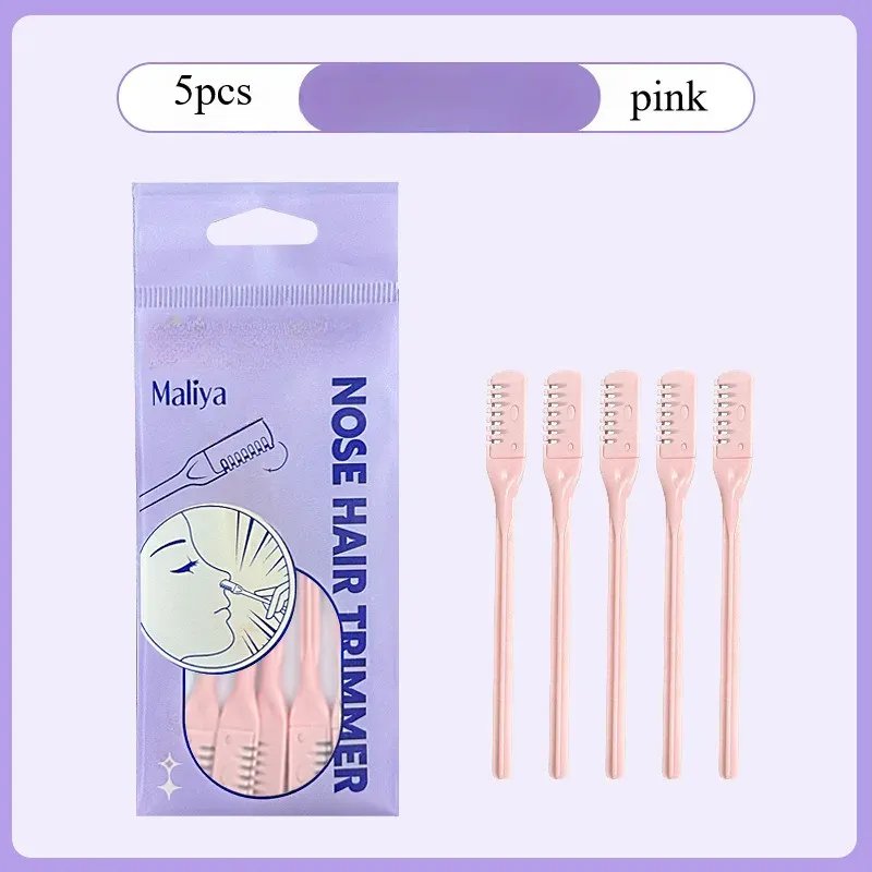 Ensemble de 5 tondeuses manuelles pour poils du nez, sans pile, idéal pour les voyages 8