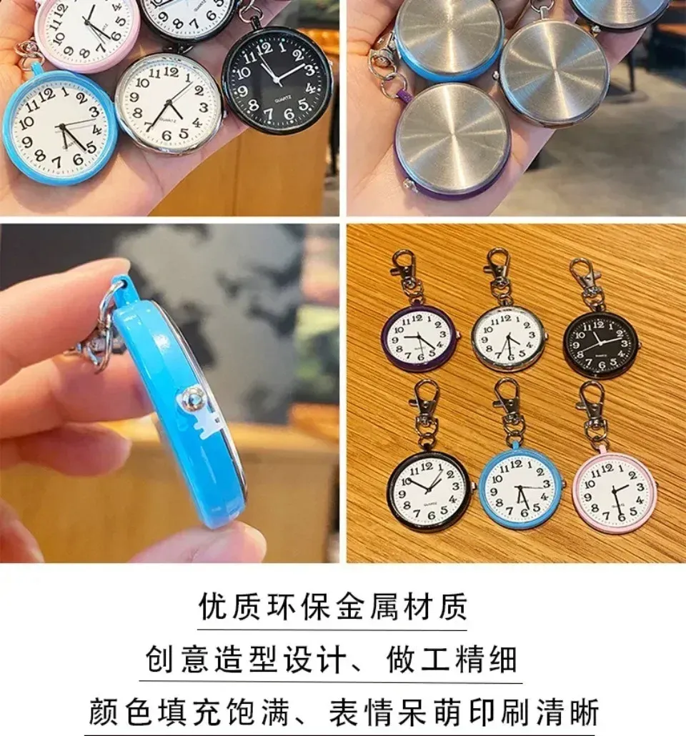Montre de poche à quartz en situation