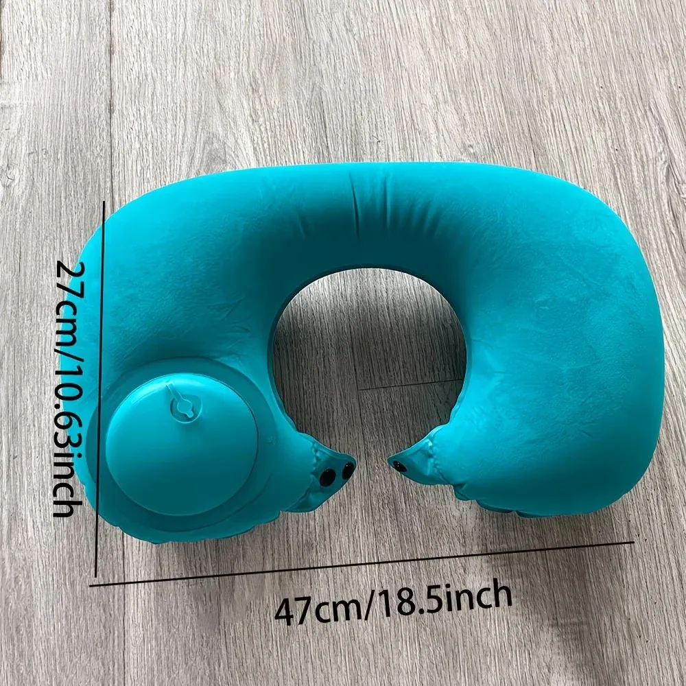 Oreiller de voyage gonflable, vue sous un autre angle