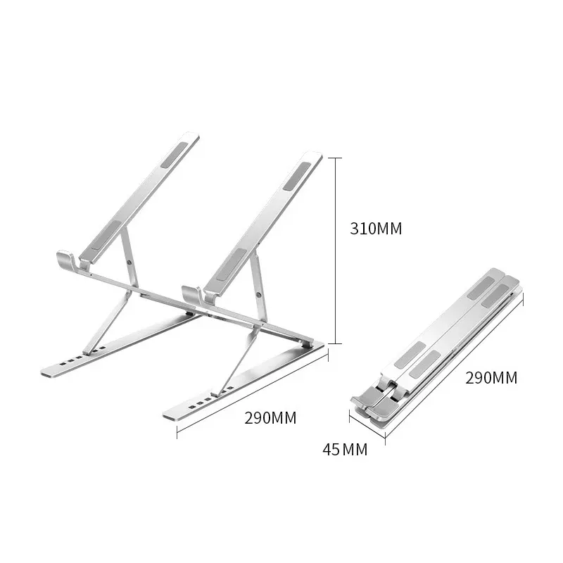 Support pour MacBook pliable et réglable en aluminium, dissipation thermique optimale 2