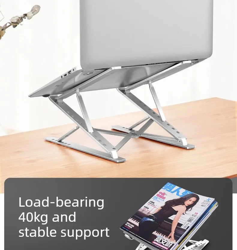 Support ordinateur portable, finitions