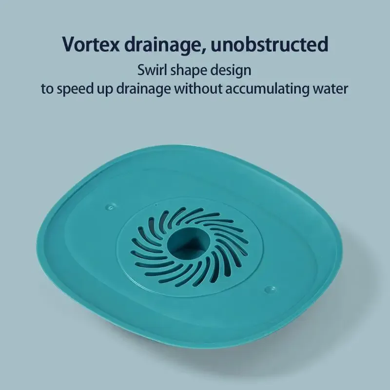 Crépine de vidange en silicone, en situation dans la salle de bains