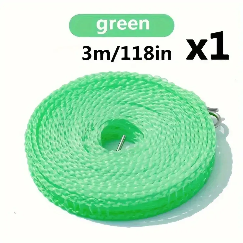Corde à linge portable pour camping en plein air, épaisse et antidérapante 6