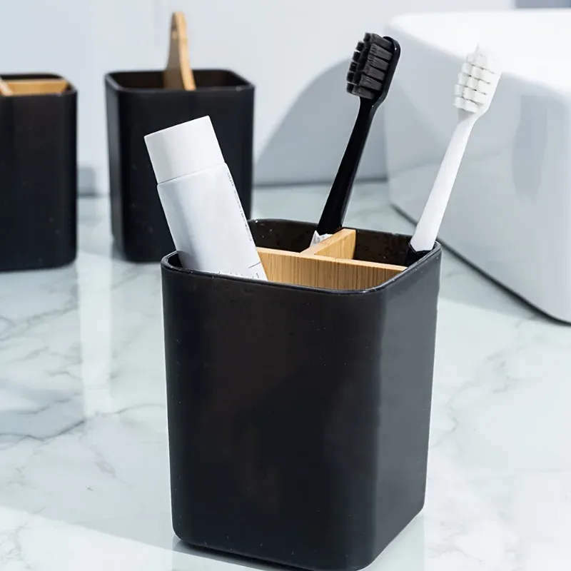 Porte-brosse à dents pour salle de bain, support de rangement multifonctionnel pour brosse à dents et dentifrice, accessoire de salle de bain 1 pièce