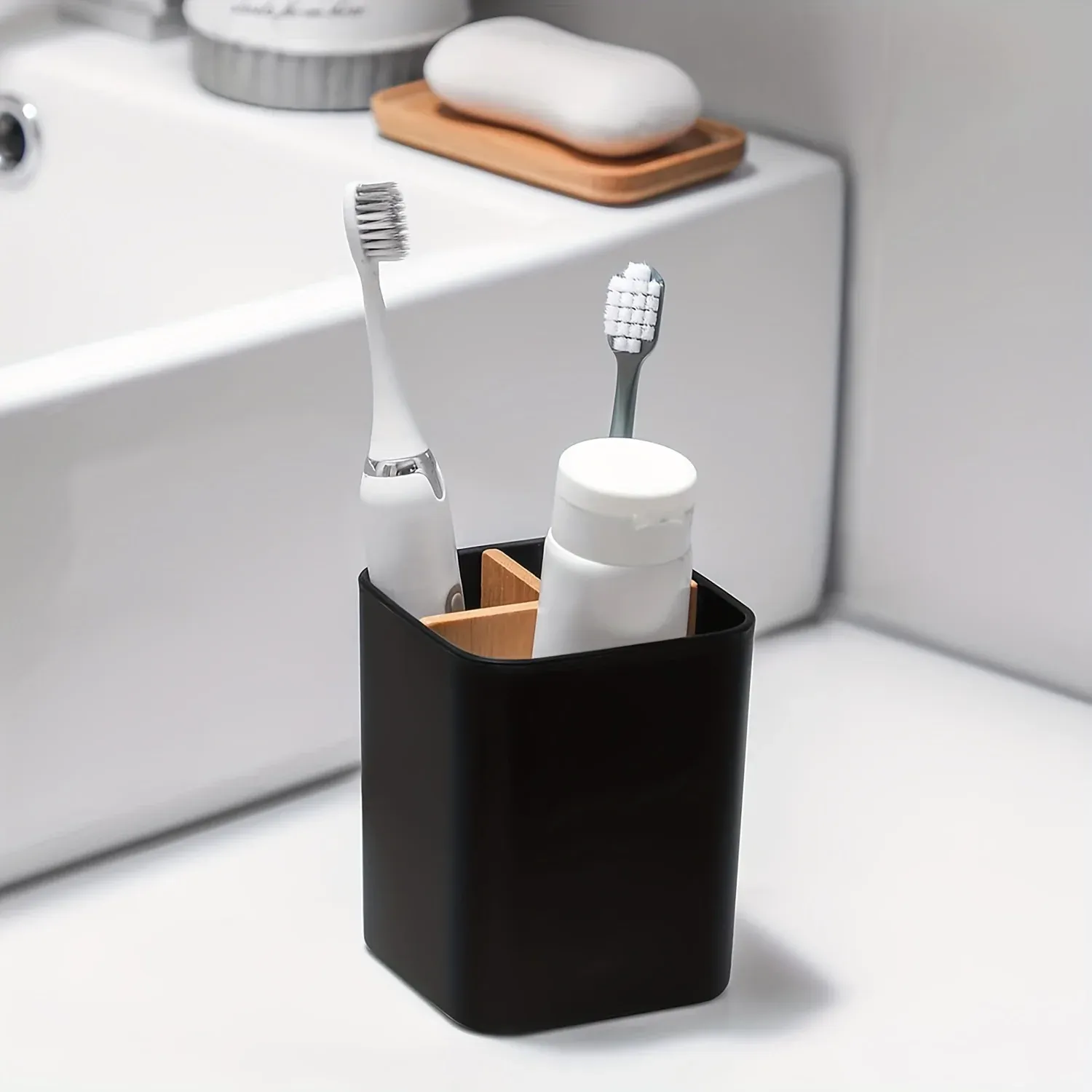 Porte-brosse à dents pour salle de bain, vue d'ensemble