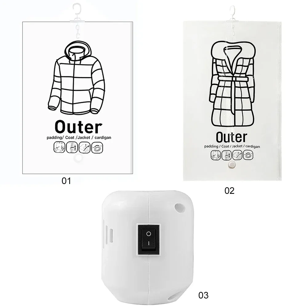 Sacs de rangement sous vide suspendus, rangement de literie