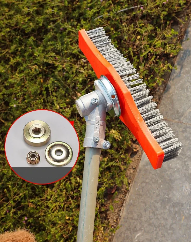 Détail de la brosse de nettoyage