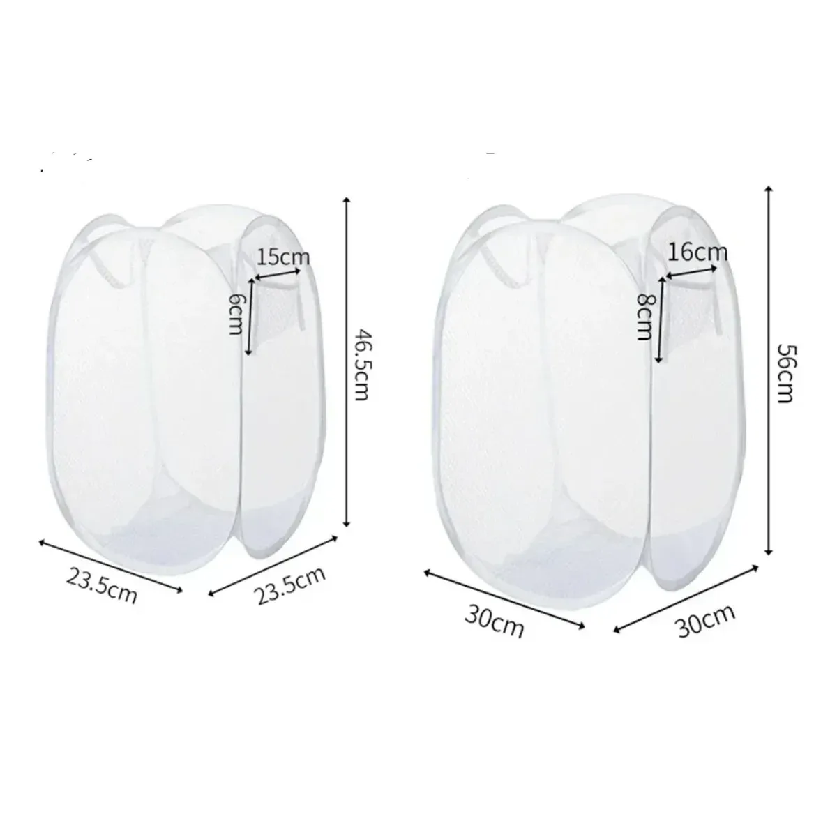 Panier à linge pliable et ventilé, grande capacité, facile à ranger et portable, pour buanderie et maison 5
