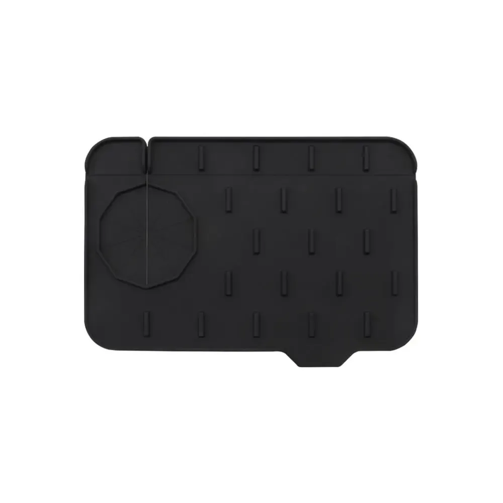 Tapis absorbant pour robinet lavable en silicone, avec collecteur d'éclaboussures, tampon de vidange enveloppant et résistant aux éclaboussures pour séchage de vaisselle, accessoire de cuisine 10