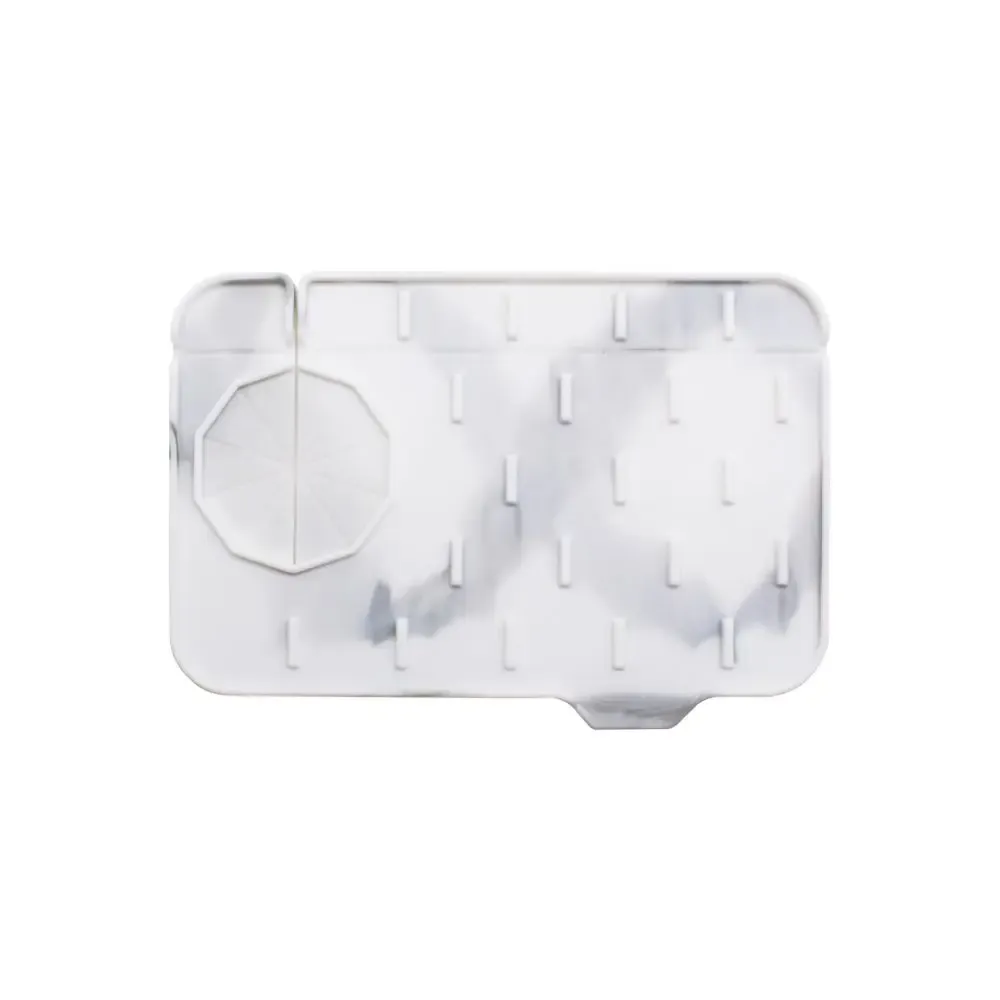 Tapis absorbant pour robinet lavable en silicone, avec collecteur d'éclaboussures, tampon de vidange enveloppant et résistant aux éclaboussures pour séchage de vaisselle, accessoire de cuisine 9
