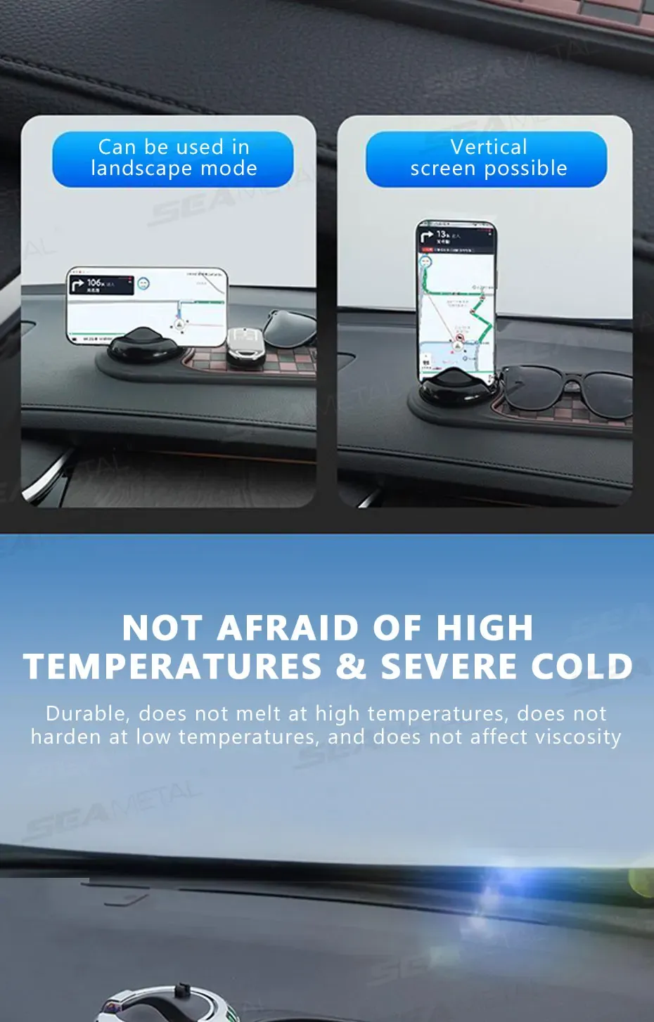Support téléphone pour voiture en situation