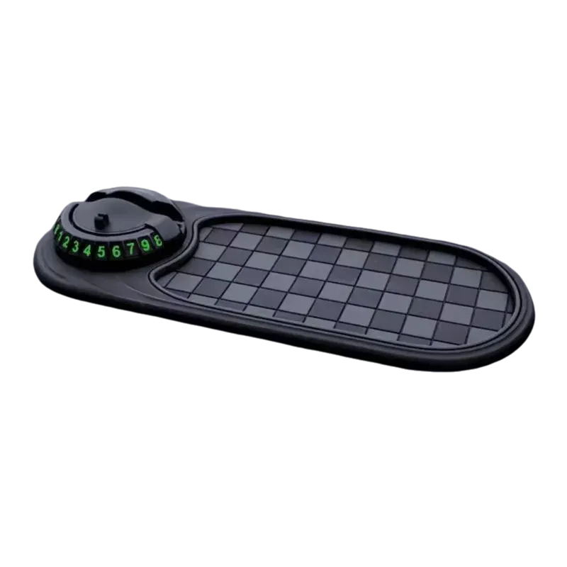 Tapis antidérapant 2 en 1 pour tableau de bord avec support de téléphone pivotant à 360° 7