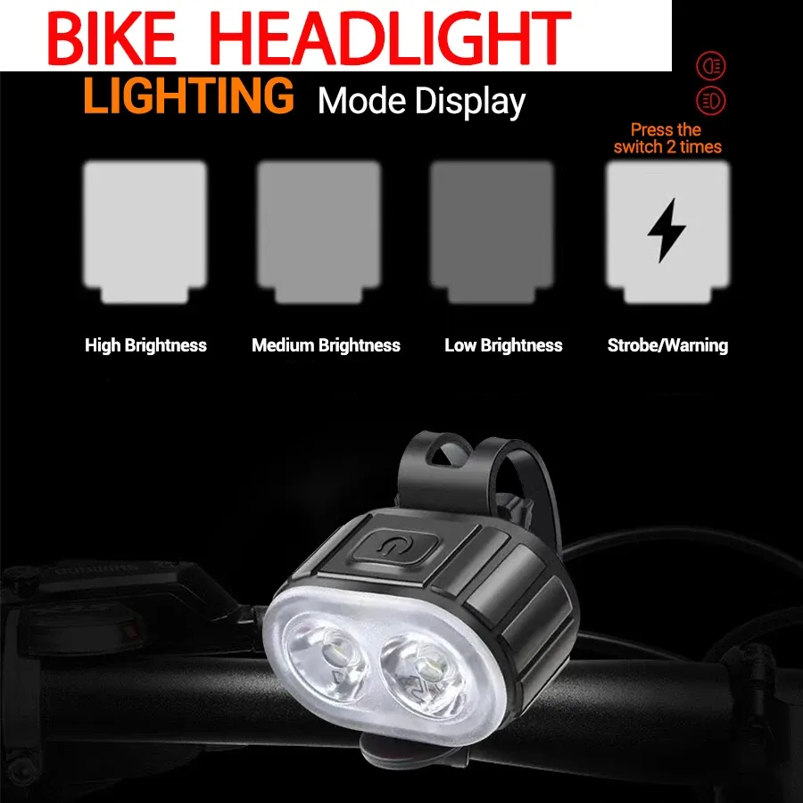 Éclairage de vélo rechargeable, vue 3