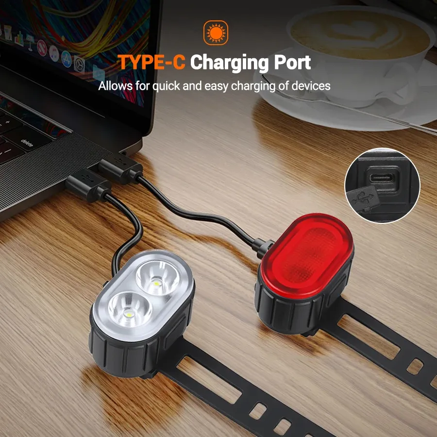 Éclairage de vélo rechargeable, vue 16