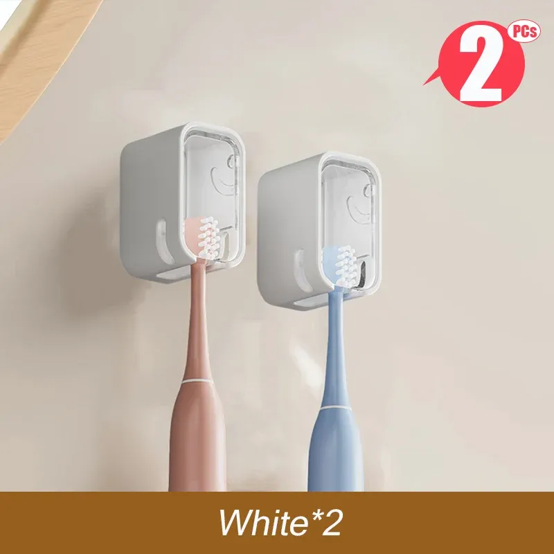 Support de brosse à dents sans perçage à fixation murale adhésive, ensemble d'accessoires de salle de bain (lot de 1 à 4 pièces) 10