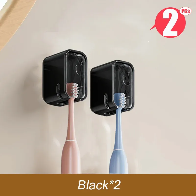 Support de brosse à dents sans perçage à fixation murale adhésive, ensemble d'accessoires de salle de bain (lot de 1 à 4 pièces) 12