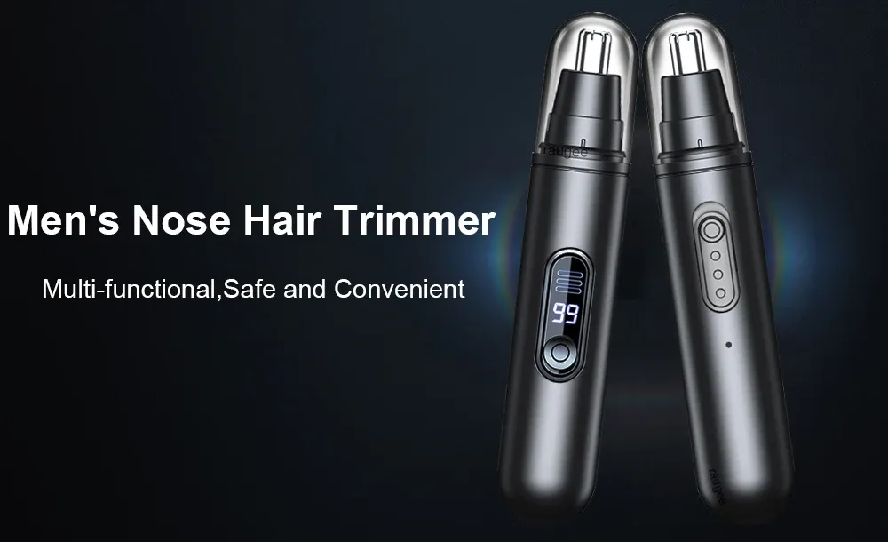 Tondeuse électrique portable pour poils du nez, vue détaillée