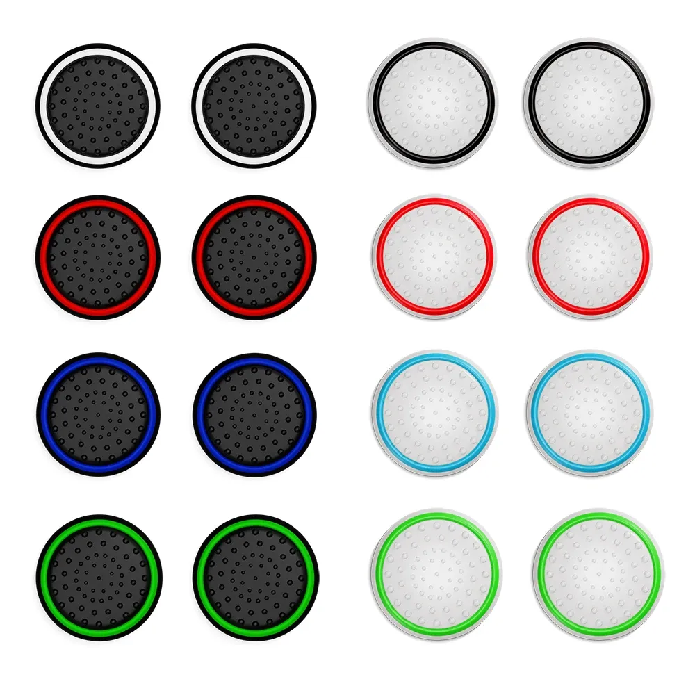 Lot de 10 capuchons de joystick en silicone lumineux pour manettes PS5, PS4, PS3, Xbox 360 et Xbox Series X|S - Image 1