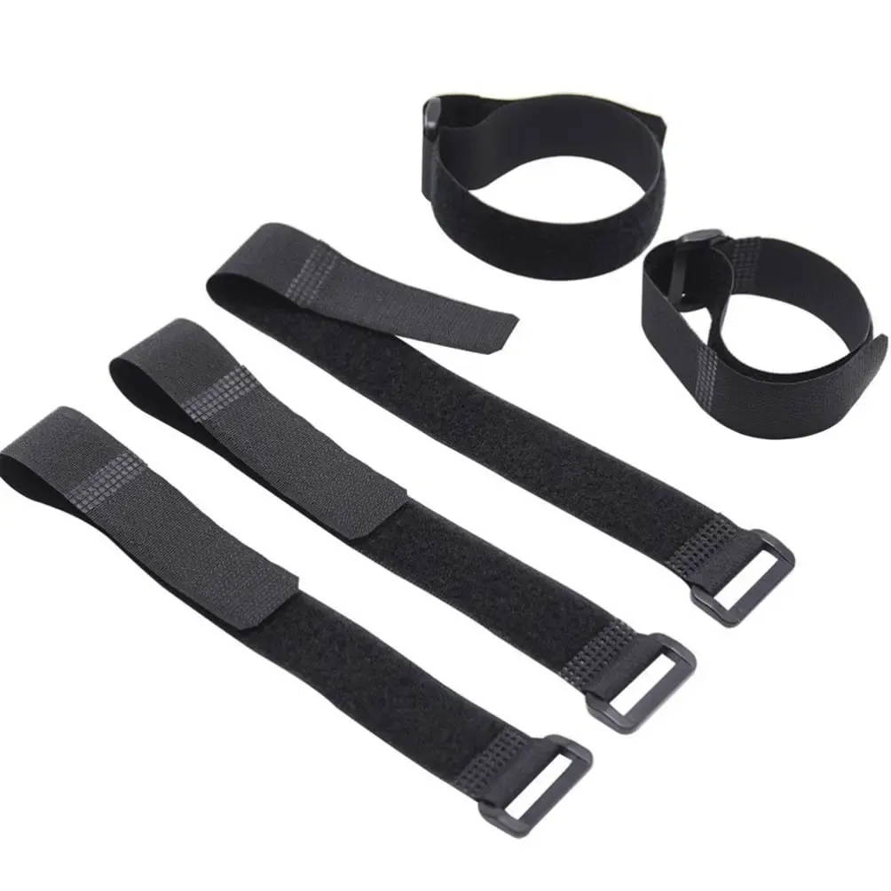 Attaches de câble réutilisables en nylon à crochet et boucle, réglables 3
