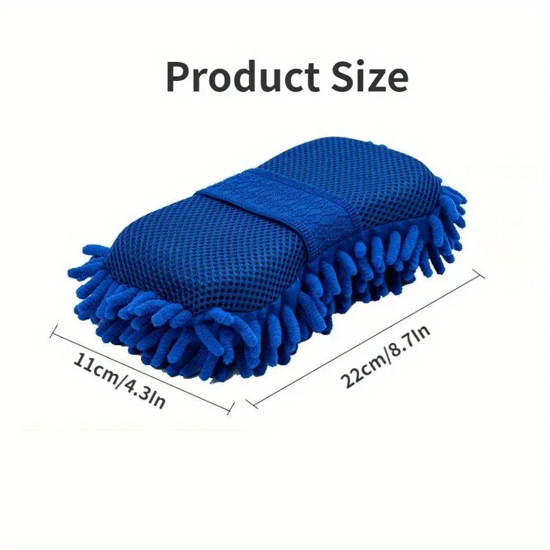 Éponge de nettoyage en microfibre pour voiture, maison et moto, douce pour les surfaces – Lot de 1 ou 2 pièces 4