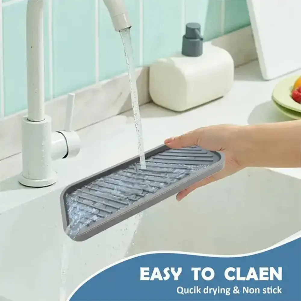 Le titre est déjà en français. Une version plus propre et professionnelle serait :

Porte-éponge en silicone, tapis de séchage polyvalent antidérapant, résistant à la chaleur, tapis d'égouttage pour cuisine et salle de bain 4