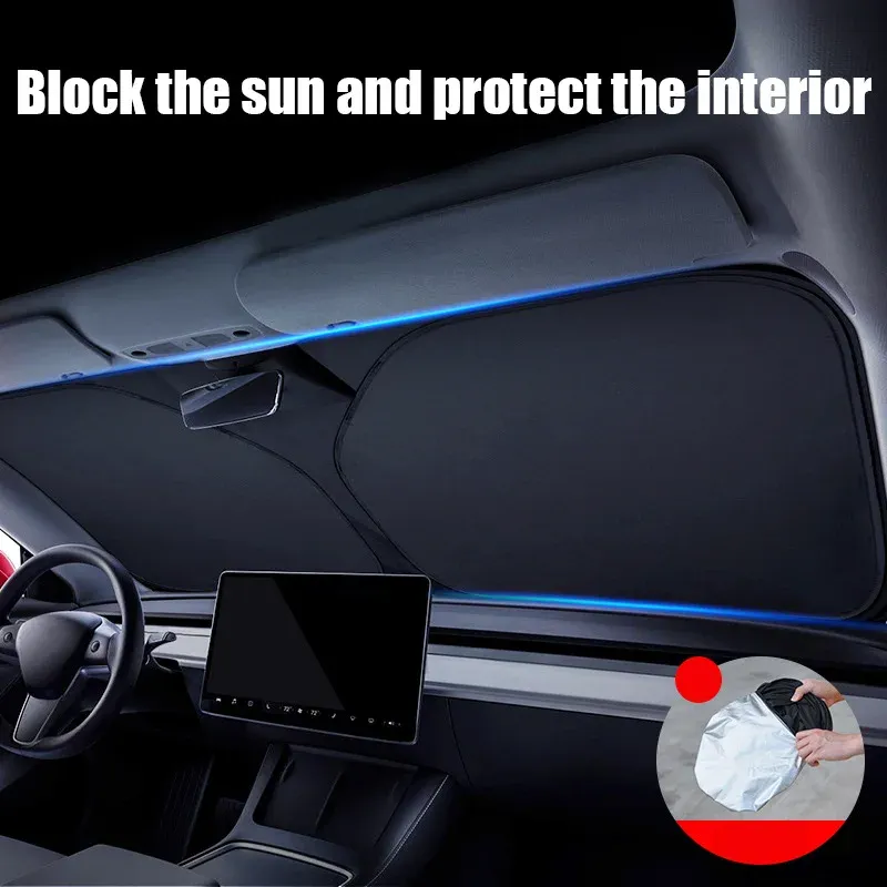 Pare-soleil avant pour voiture, protection UV et anti-chaleur pour l'été 4