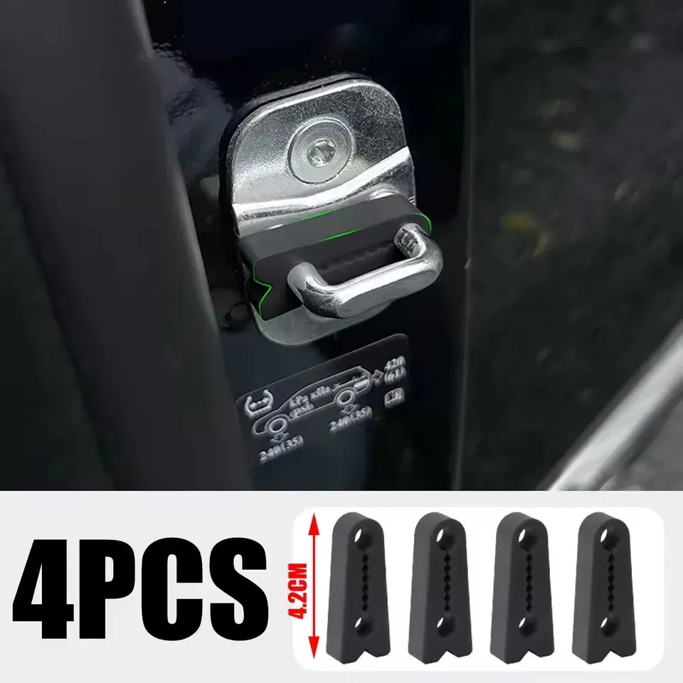 Amortisseur universel en silicone pour serrure de portière de voiture, insonorisant et anti-choc 16