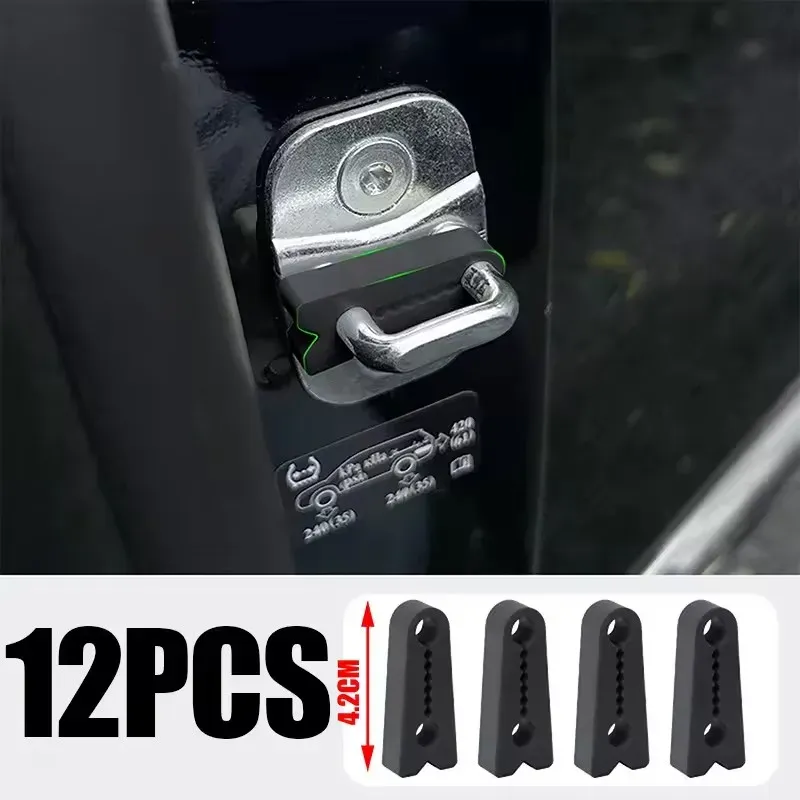 Amortisseur universel en silicone pour serrure de portière de voiture, insonorisant et anti-choc 18