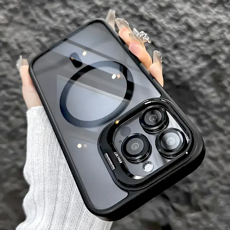 Coque transparente pour iPhone 11 à 18, Air, Pro et Pro Max avec compatibilité MagSafe et protection d'objectif 3