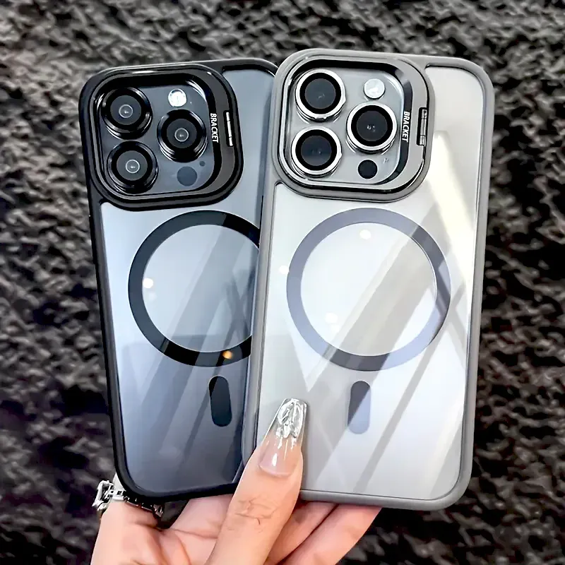 Coque transparente pour iPhone 11 à 18, Air, Pro et Pro Max avec compatibilité MagSafe et protection d'objectif 6
