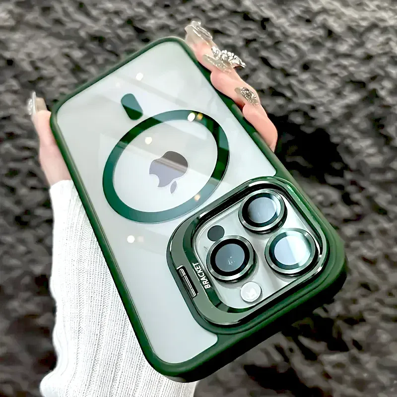 Coque transparente sous différents angles