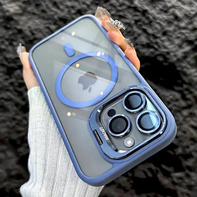 Coque transparente pour iPhone 11 à 18, Air, Pro et Pro Max avec compatibilité MagSafe et protection d'objectif 12