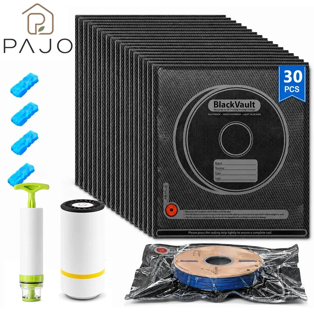 Sac de rangement sous vide pour filament 3D, étanche et réutilisable, compatible PLA, PETG, ABS, TPU, ASA, PA et PC - Image 1