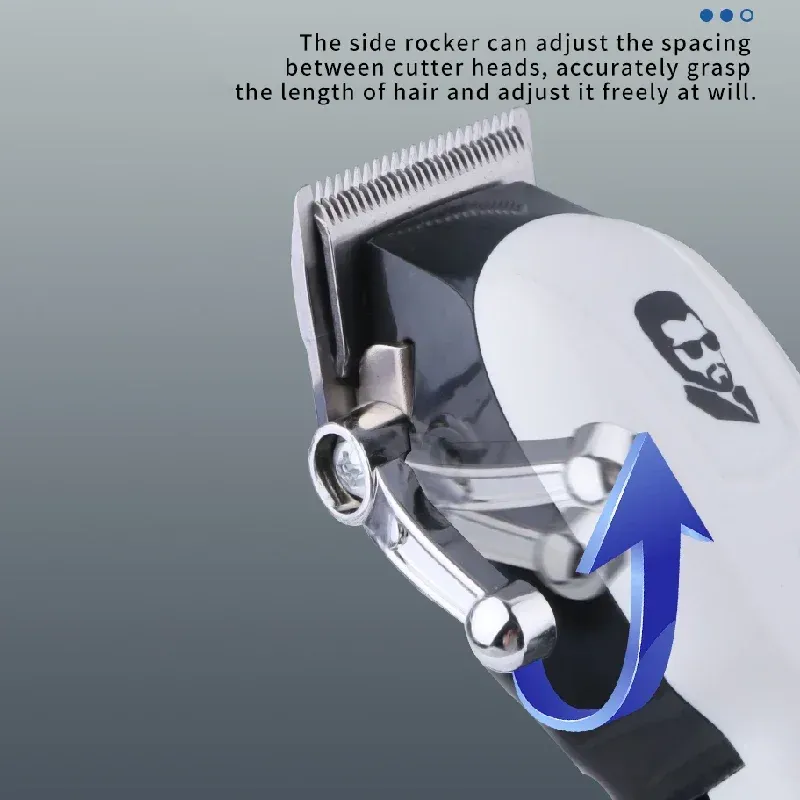 Tondeuse à cheveux sans fil Kemei Mini, puissante et professionnelle, pour barbier, tondeuse à barbe, rechargeable 4