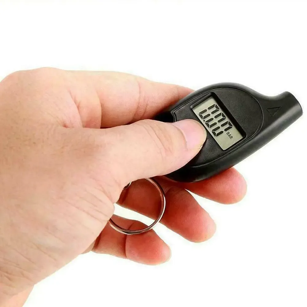 Manomètre numérique pour pneus à écran LCD, testeur portable de pression d'air (5-150 PSI) 2