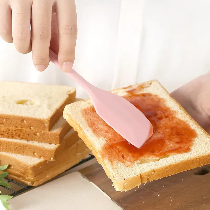 Racloir antiadhésif en silicone résistant à la chaleur pour crème et beurre 6