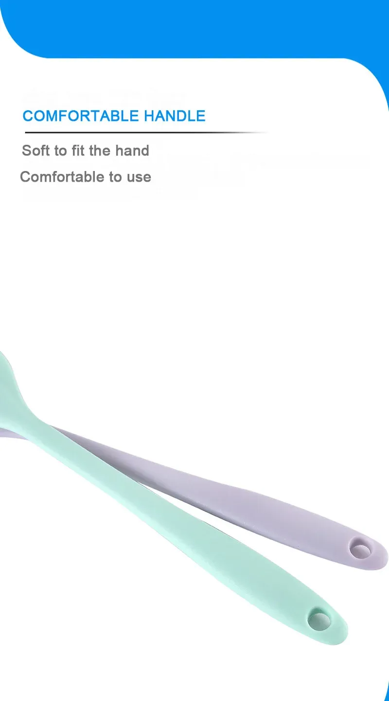 Spatule en silicone antiadhésive, poignée ergonomique