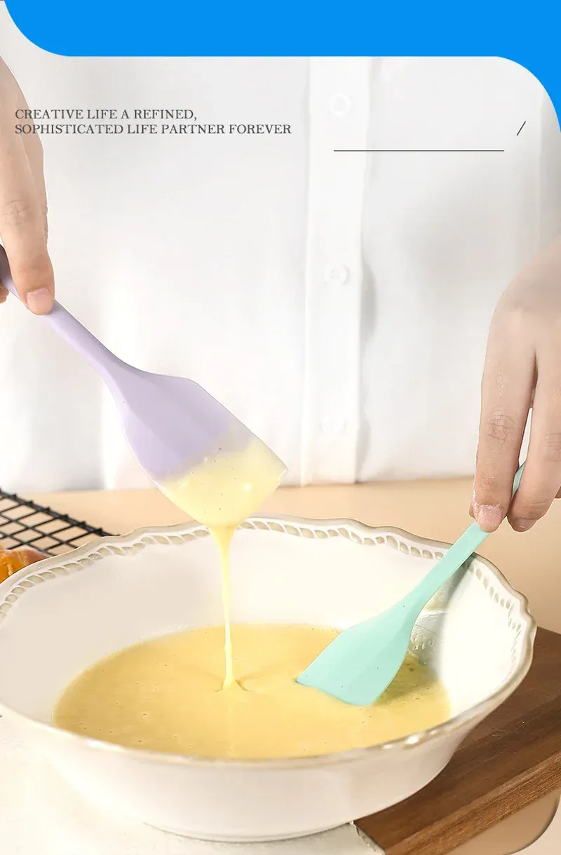 Spatule en silicone antiadhésive, rangement