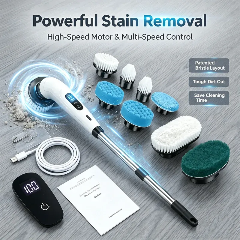 Brosse de nettoyage multifonction sans fil