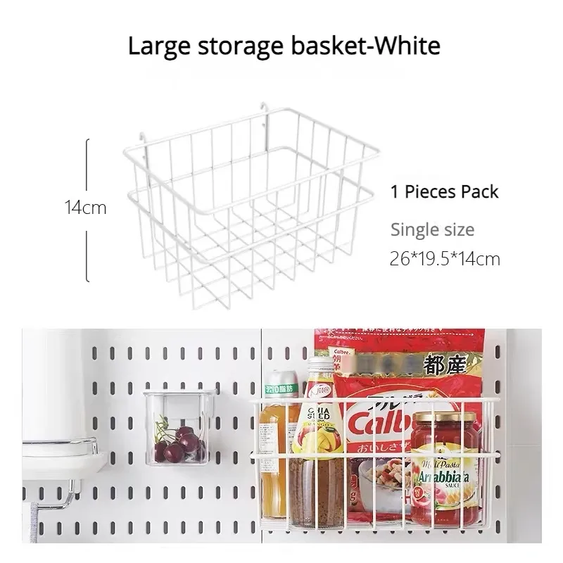 Panneau perforé mural avec accessoires, étagère suspendue et crochets de rangement, organisateur sans perçage pour garage, cuisine et salle 31