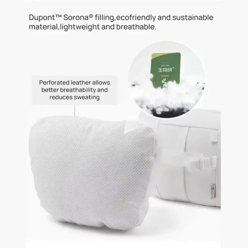 Oreiller cervical confortable en daim pour appui-tête Tesla Highland, compatible Modèle 3/Y, Modèle S et Modèle X 5