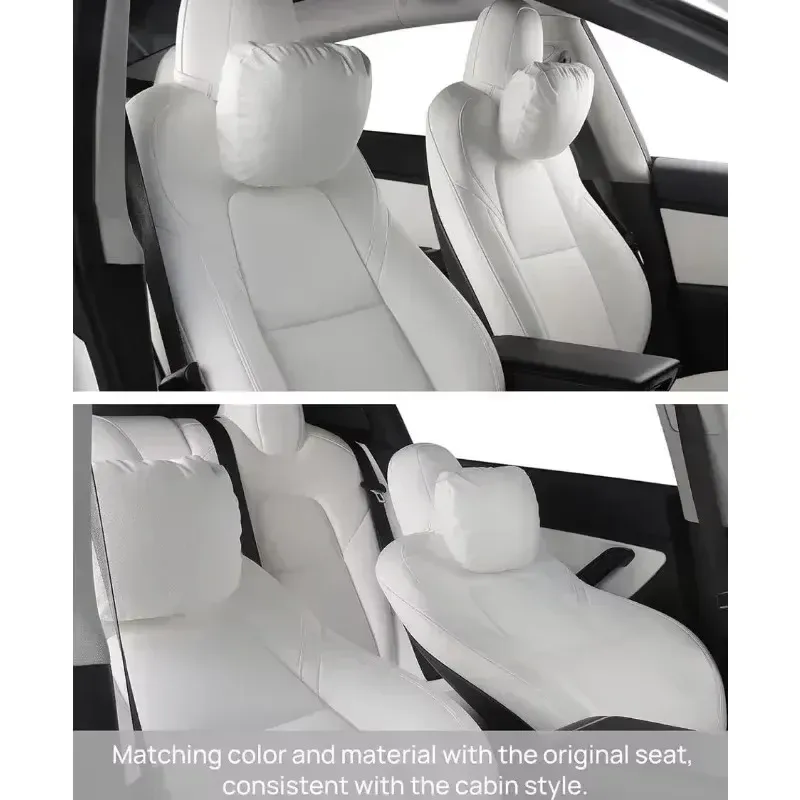 Oreiller cervical confortable en daim pour appui-tête Tesla Highland, compatible Modèle 3/Y, Modèle S et Modèle X 6