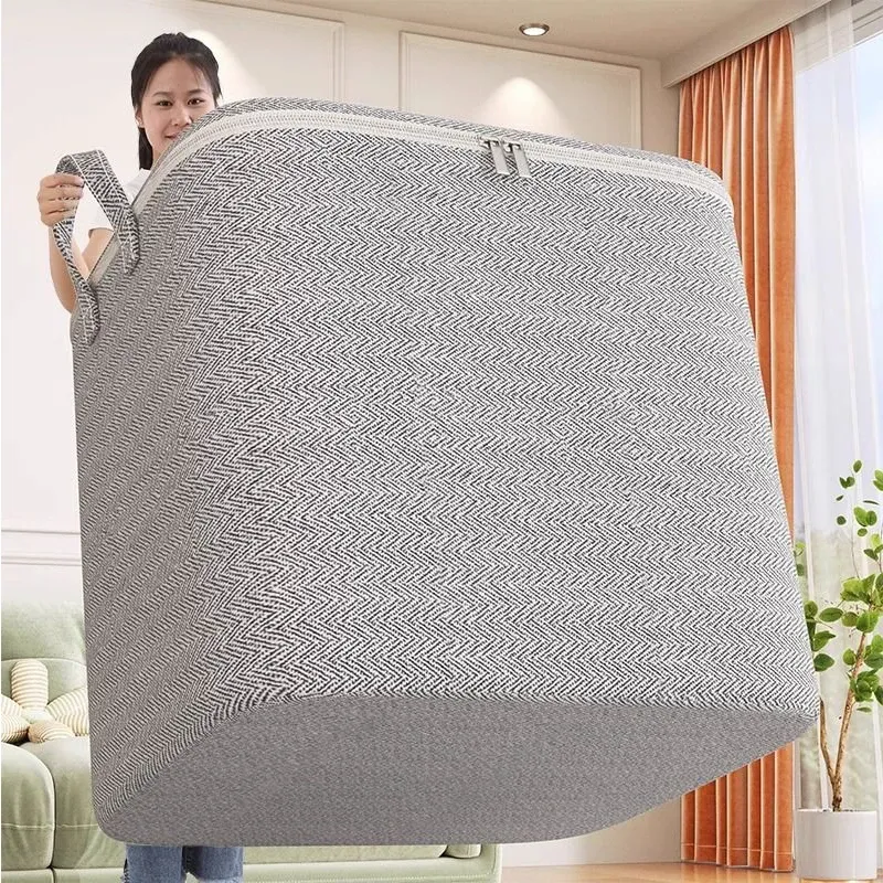 Boîtes de rangement pliables en tissu à grande capacité avec fenêtres et protection anti-poussière 6