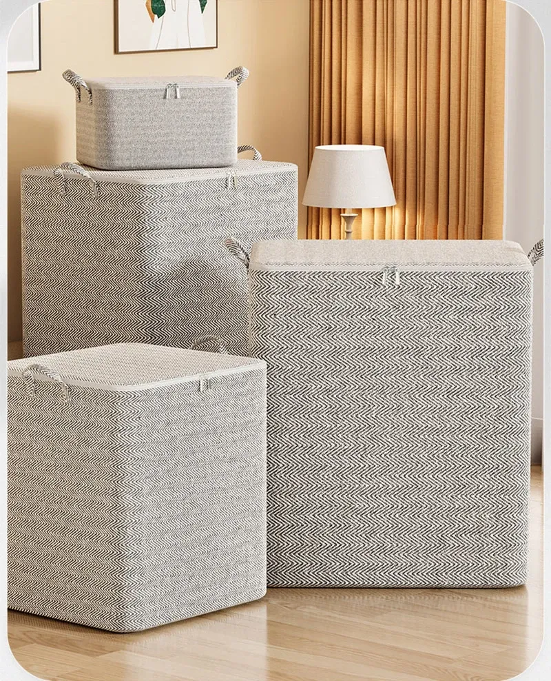 Boîte de rangement stéréoscopique en tissu avec fenêtre transparente