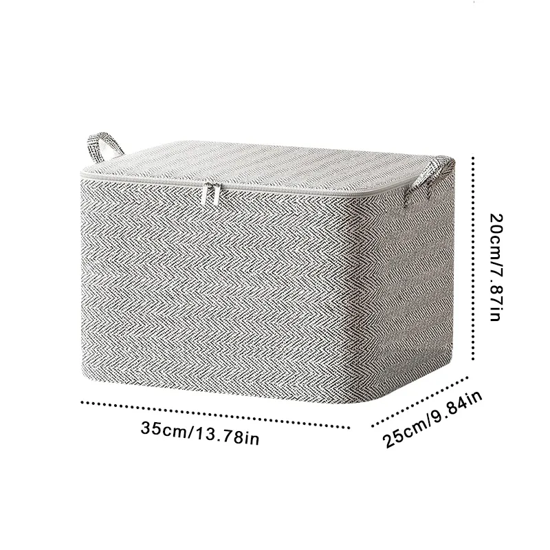 Boîtes de rangement pliables en tissu à grande capacité avec fenêtres et protection anti-poussière 8