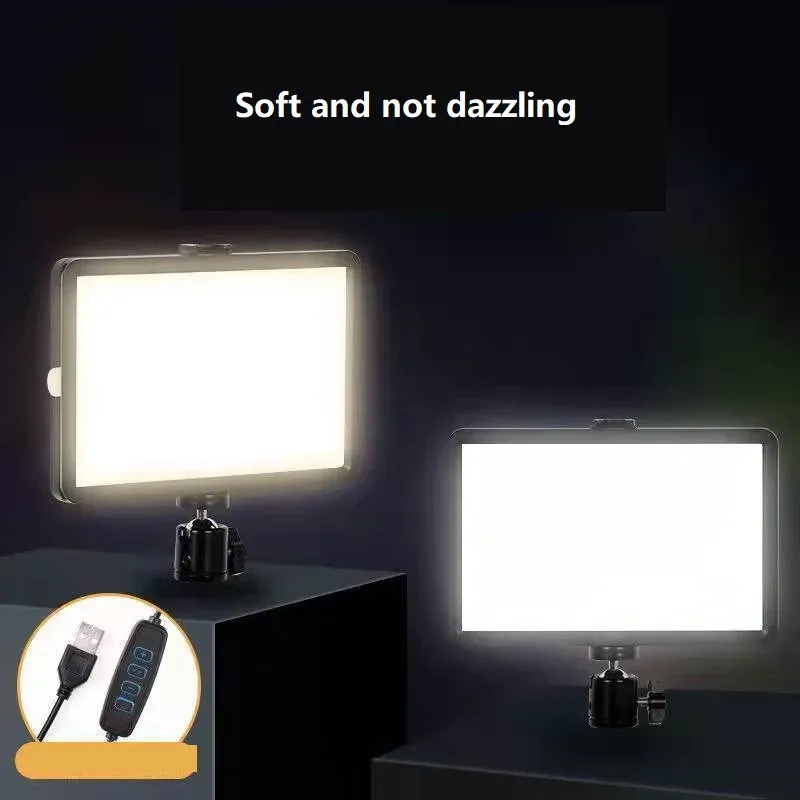 Lampe d'appoint LED à intensité variable pour webcam réseau, avec filtres de couleur, idéale pour le bureau, le streaming en direct, YouTube et TikTok 5