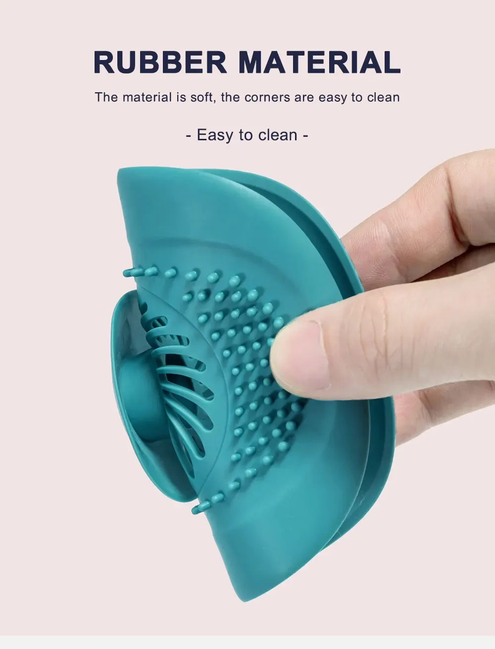 Bouchon d'évier en silicone, utilisation au quotidien
