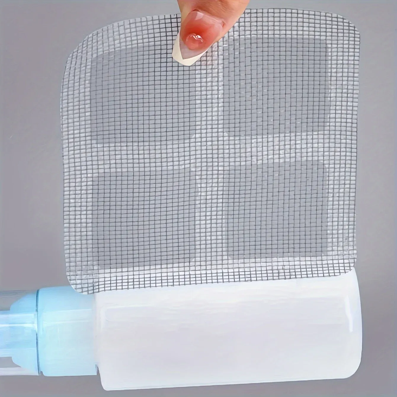 Crépine de douche anti-cheveux, filtre de vidange en maille autocollant pour sol de salle de bain 4