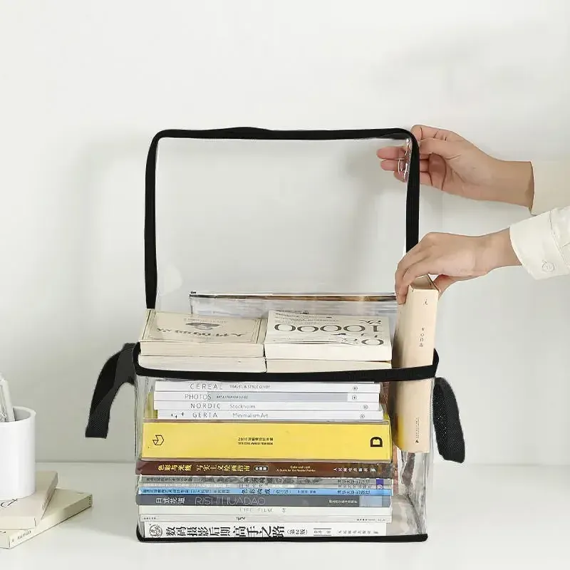 Boîte à livres pliable transparente et étanche pour dortoir et salle de classe 3