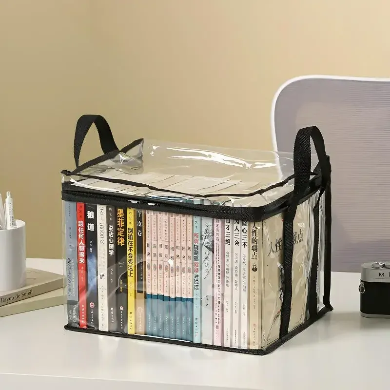 Boîte à livres pliable transparente et étanche pour dortoir et salle de classe 2